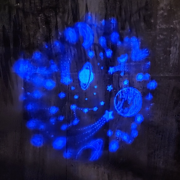 FAO Schwarz Star Brights LED Color Changing Projector Dragon 12" Plush - Picture 5 of 5